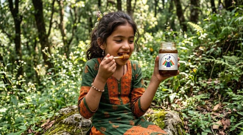 Deep within the pristine, untouched forests of the Himalayas, wild bees forage on vibrant mustard blooms to create a honey unlike any other. Our Wildcraft Mustard Honey is a rare, authentic nectar, born from the perfect harmony of high-altitude ecosystems and natural, unhindered foraging.
