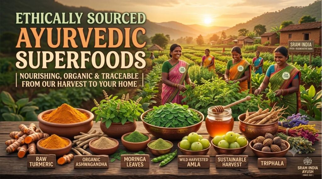 Ethically Sourced Ayurvedic Superfoods | SRAM India Ayush