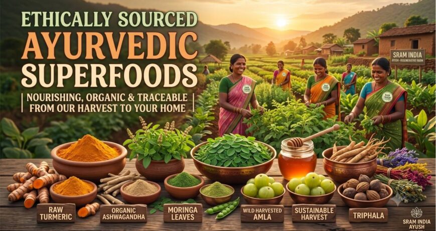Ethically Sourced Ayurvedic Superfoods | SRAM India Ayush