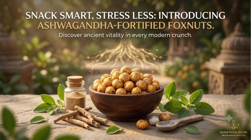 Snack Smart, Stress Less: Introducing Ashwagandha-Fortified Foxnuts.