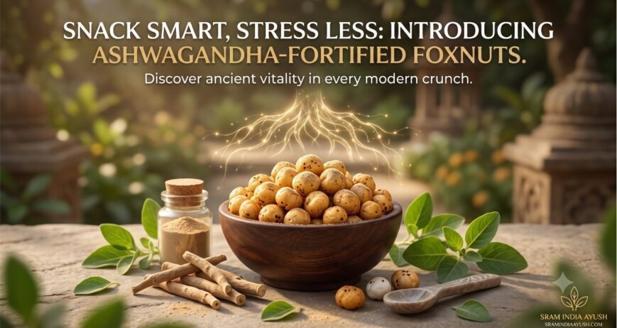 Snack Smart, Stress Less: Introducing Ashwagandha-Fortified Foxnuts.
