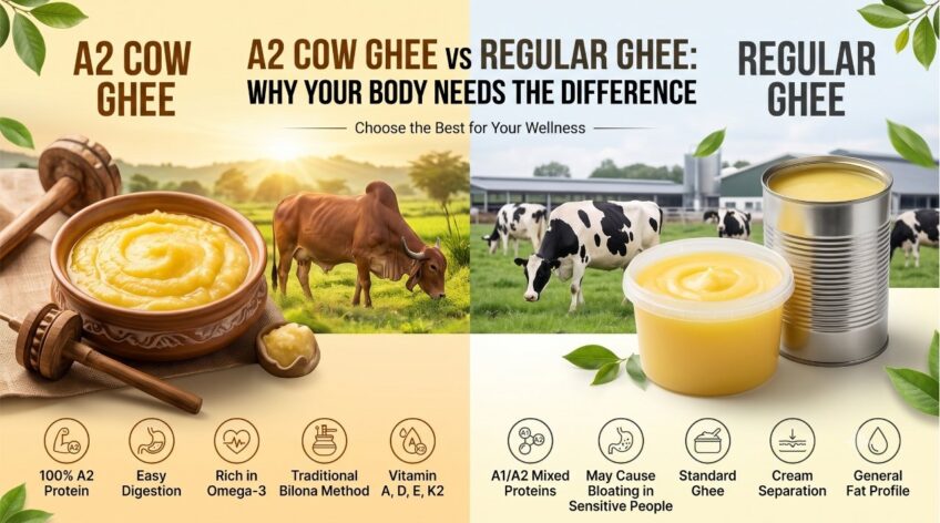 A2 Cow Ghee vs. Regular Ghee: Why Your Body Needs the Difference.