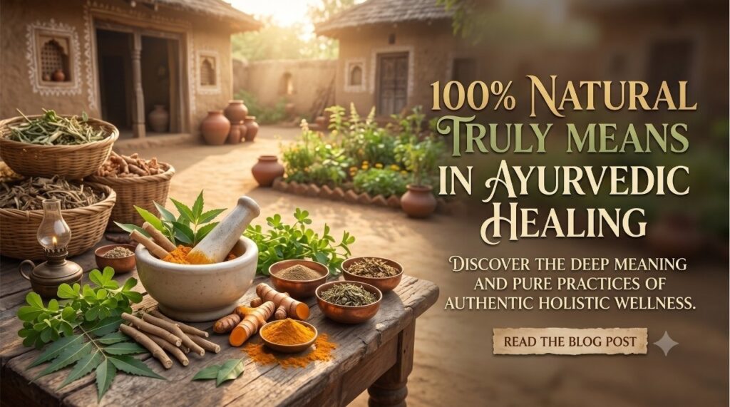 What "100% Natural" Truly Means in Ayurvedic Healing