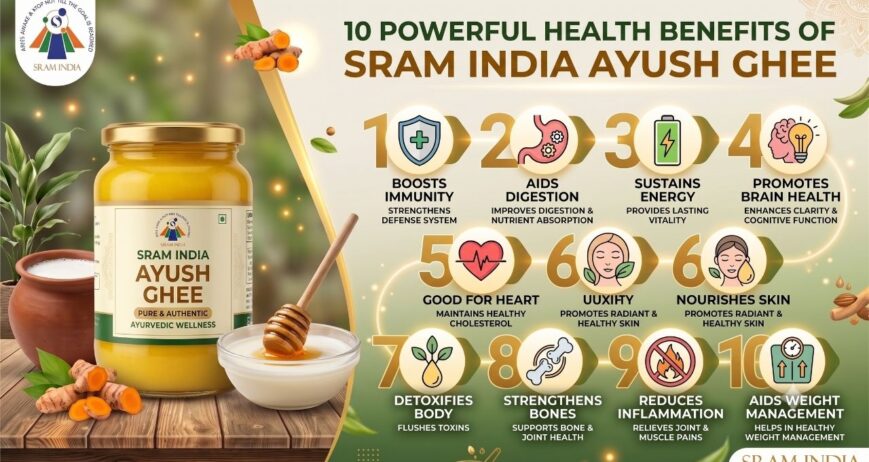 10 Powerful Health Benefits of SRAM India Ayush Cow Ghee | The Ultimate Ayurvedic Superfood